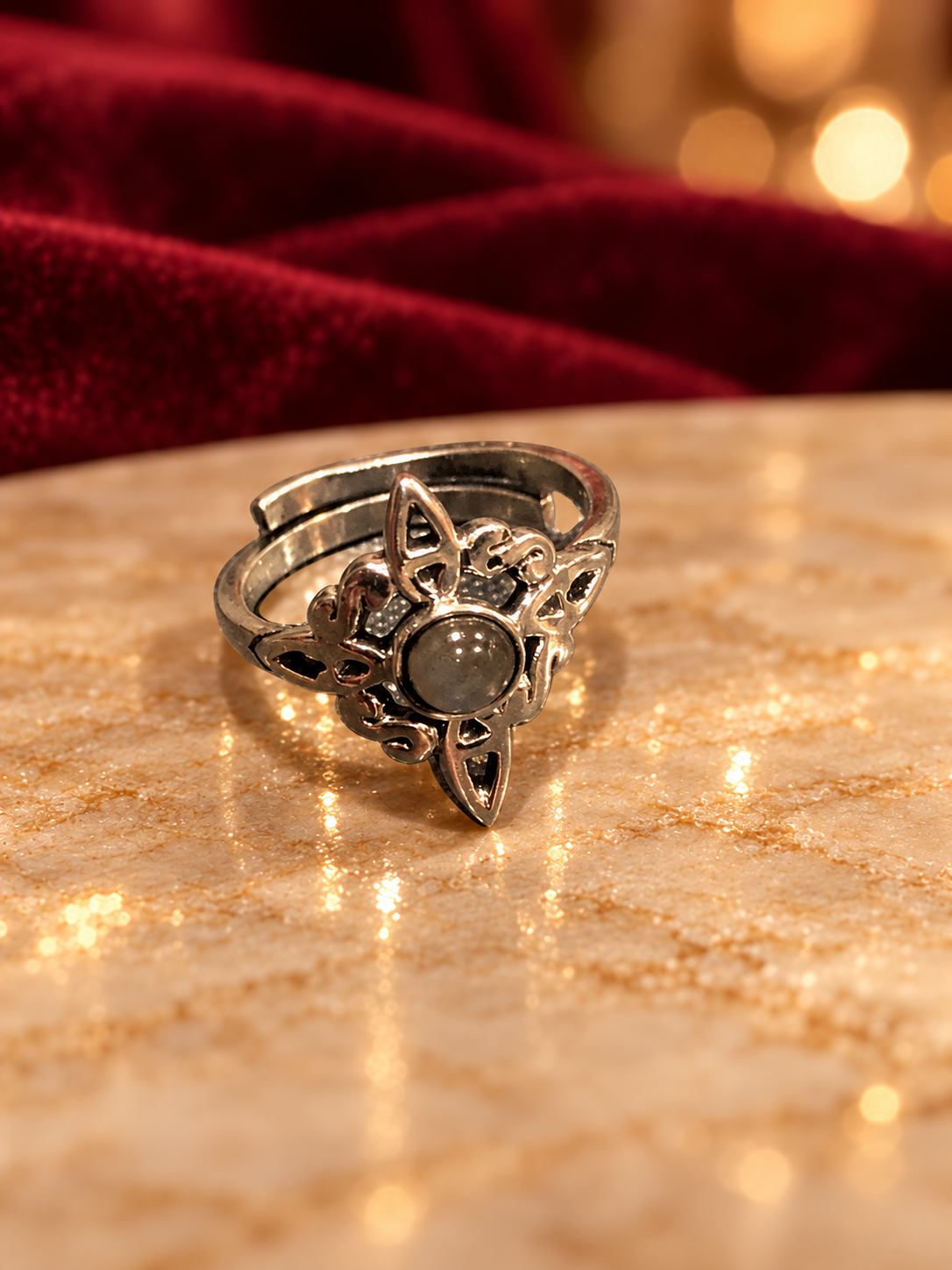 Iridescent-Effect Openwork Ring, Rochel Jewelry collection photograph